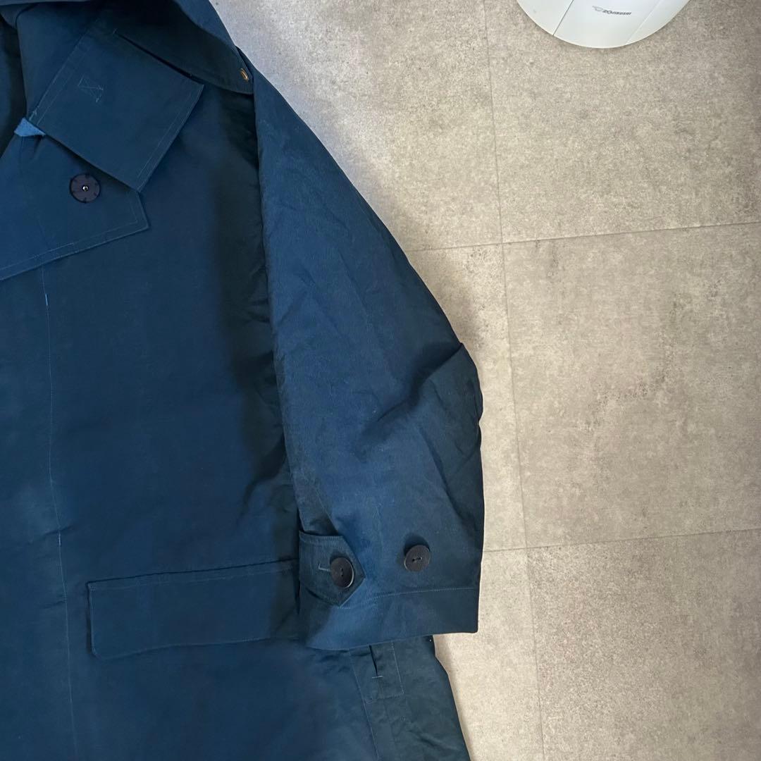 Leh ダークブルー オーバーコート Mサイズ ネイビー