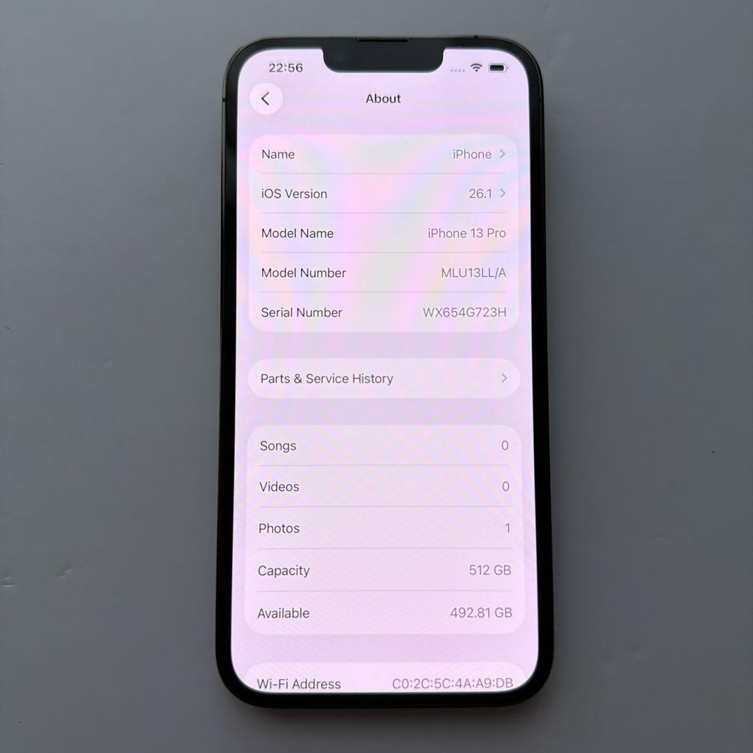 美品 iPhone 13 Pro 512GB 米国版 シャッター音なし