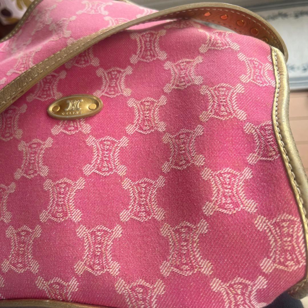 希少　Celine ピンク ショルダーバッグ