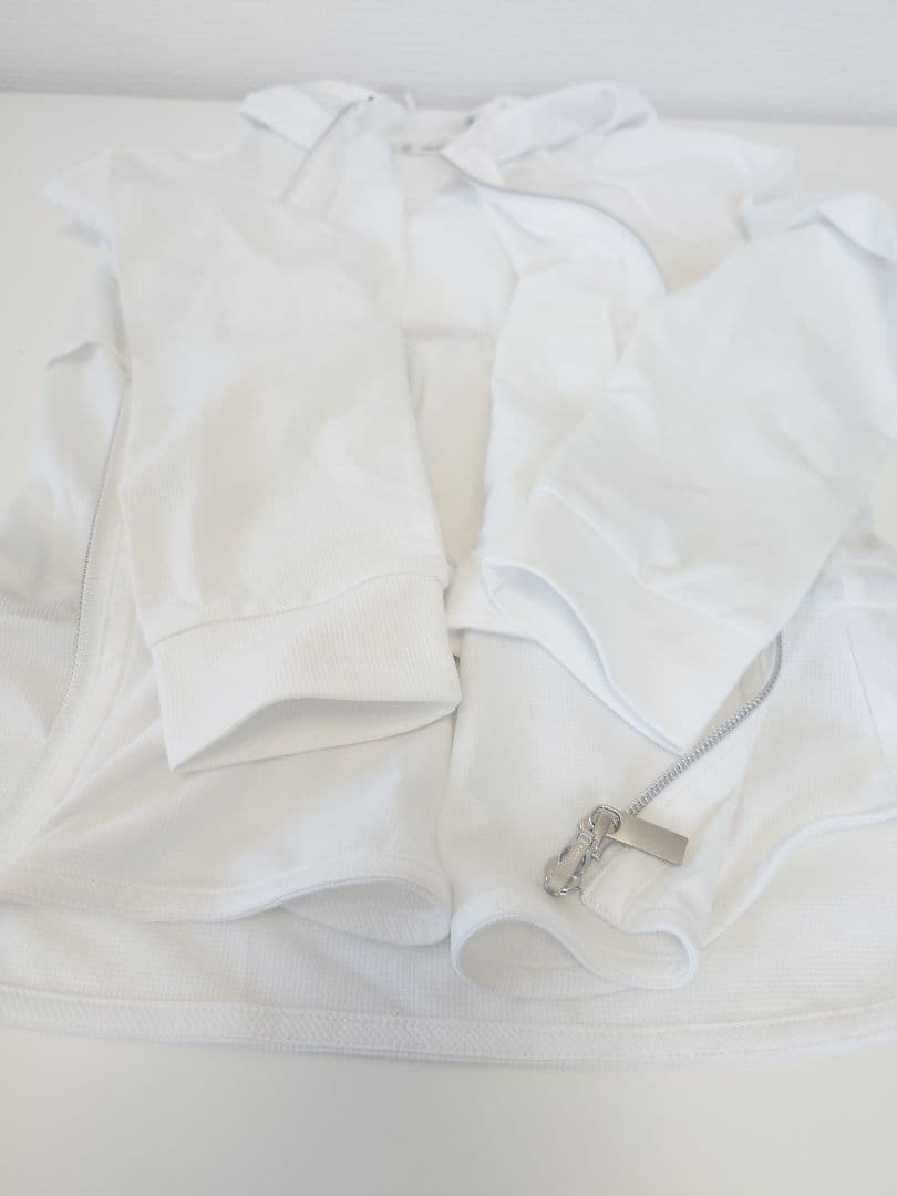 美品 and per se アンパスィ ゴルフ メンズL 白 フーディ パーカー