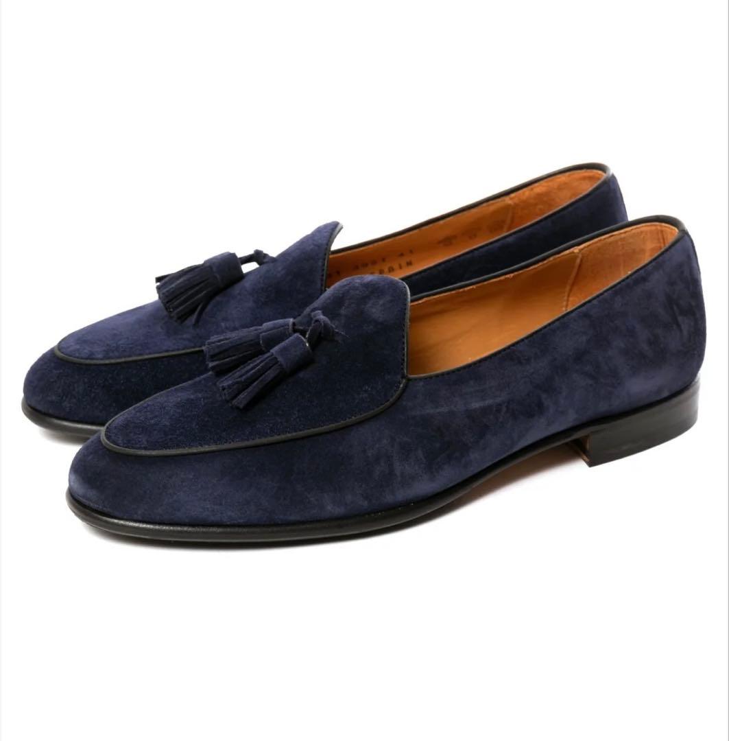 【値下げ】Berwickスエードタッセルローファー　サイズ39