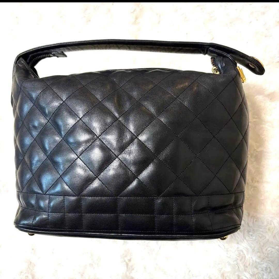 GianniVersace レザー刺繍　ハンドバッグ