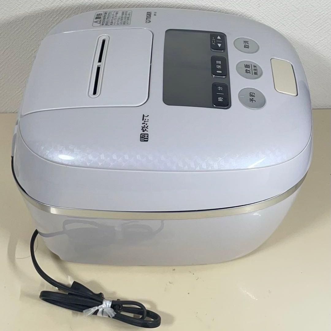 TIGER タイガー 圧力IH炊飯器 5.5合 JPC-G100WA ホワイト