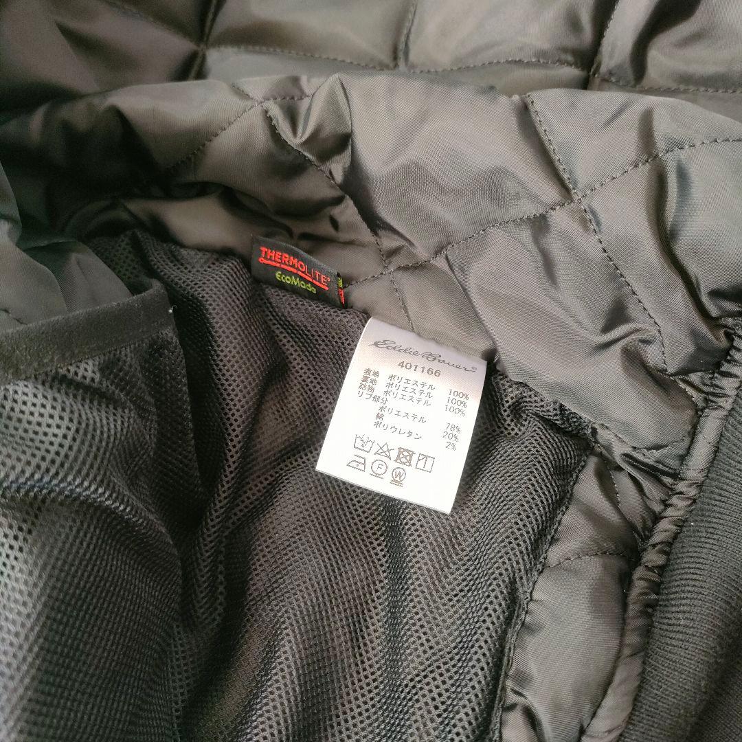Eddie Bauer 中綿ジャケット ブラック S 短丈 ボンバー