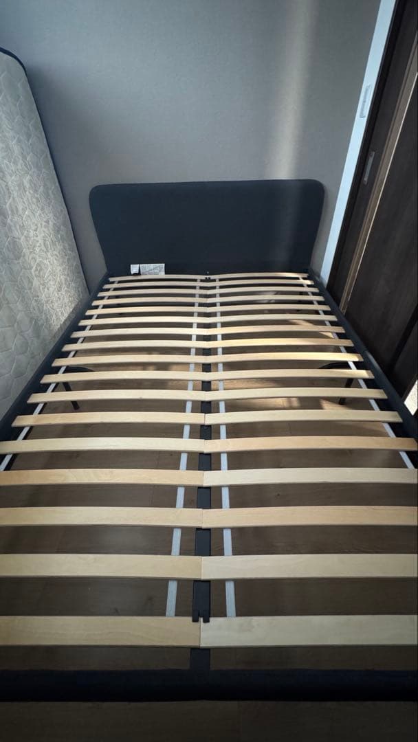 ‼️2月7日までの出品‼️IKEA SLATTUM ダブルベッドフレーム&マットレス