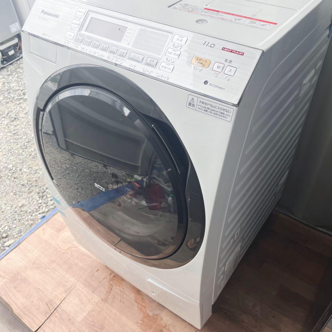 取付無料！パナソニック熱乾燥搭載！クリスタルホワイトドラム式洗濯機！冷蔵庫