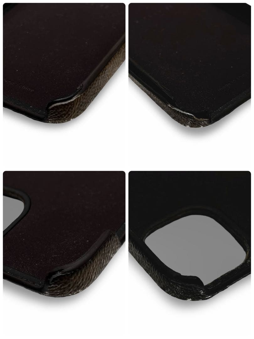 【良品】コーチ　iPhone13 スマホカバー　シグネチャー　ブラウン　男女兼用