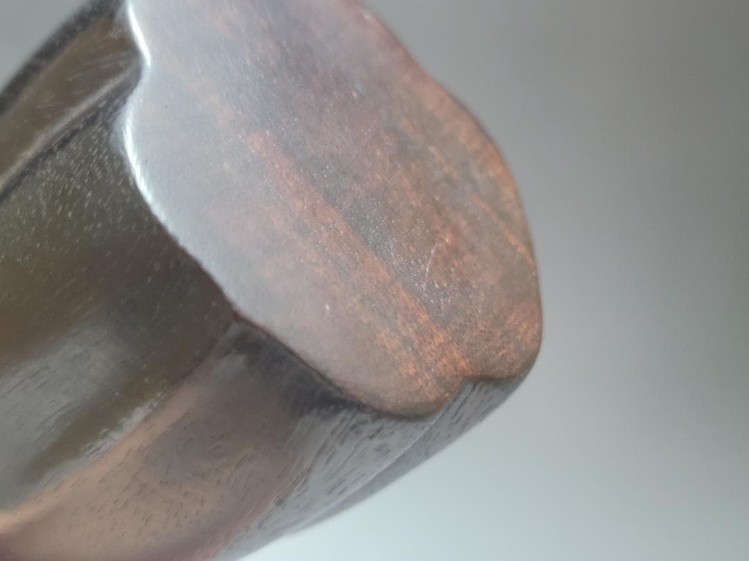 紫 檀造 一輪挿し 花瓶 明清時代 高さ約12cm