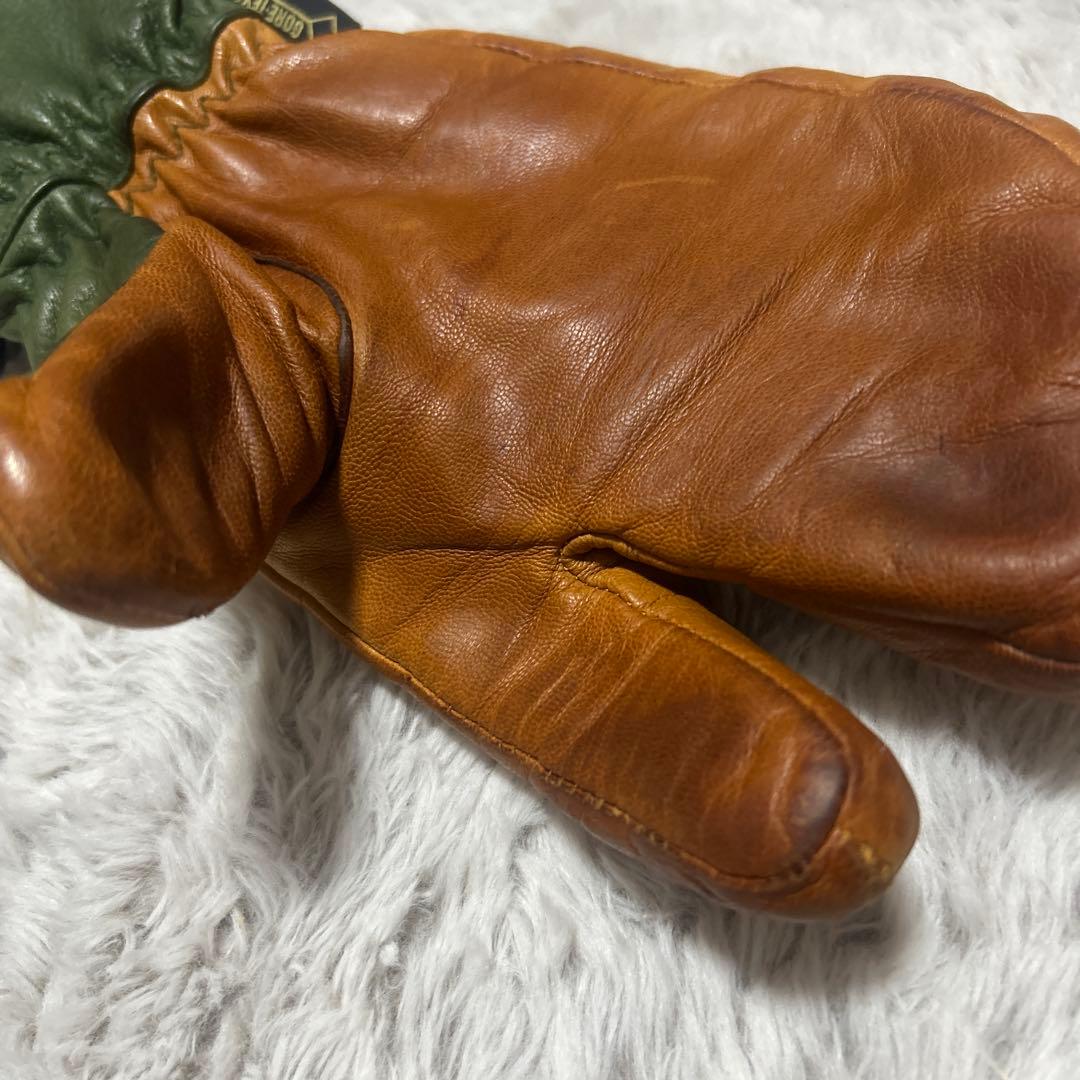 Hestra GORE-TEX ミトングローブ グリーン/ブラウン