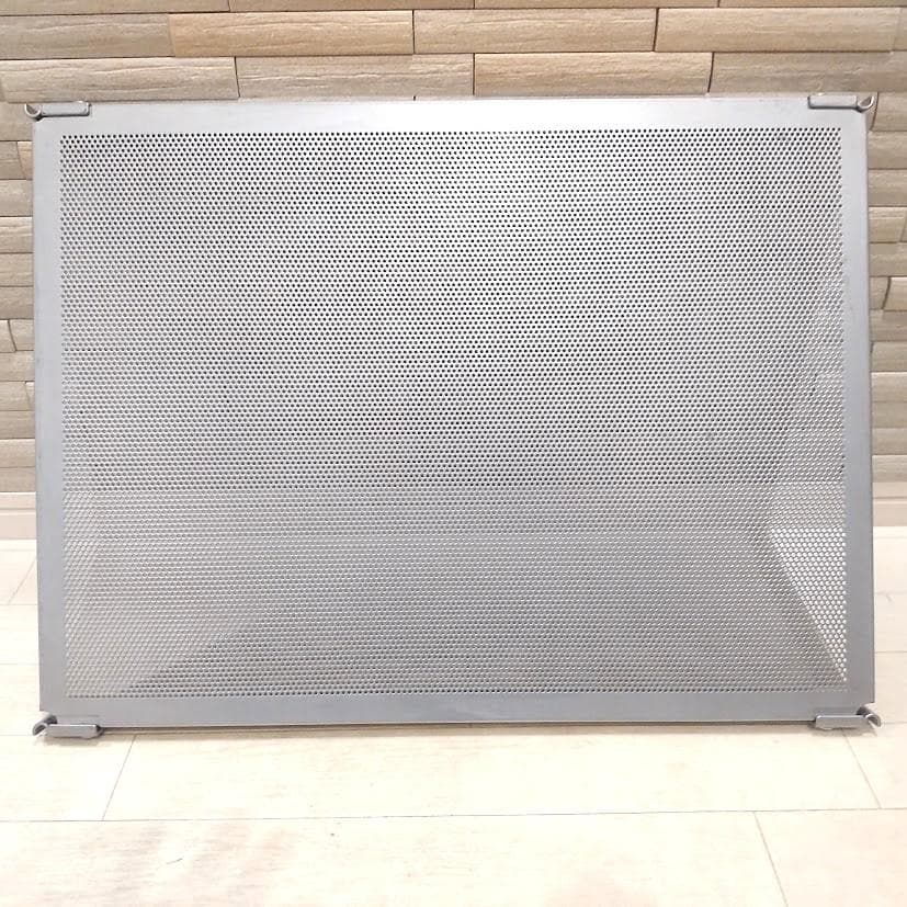 ★廃盤品★ 無印良品 スチール ユニットシェルフ シルバー メッシュ