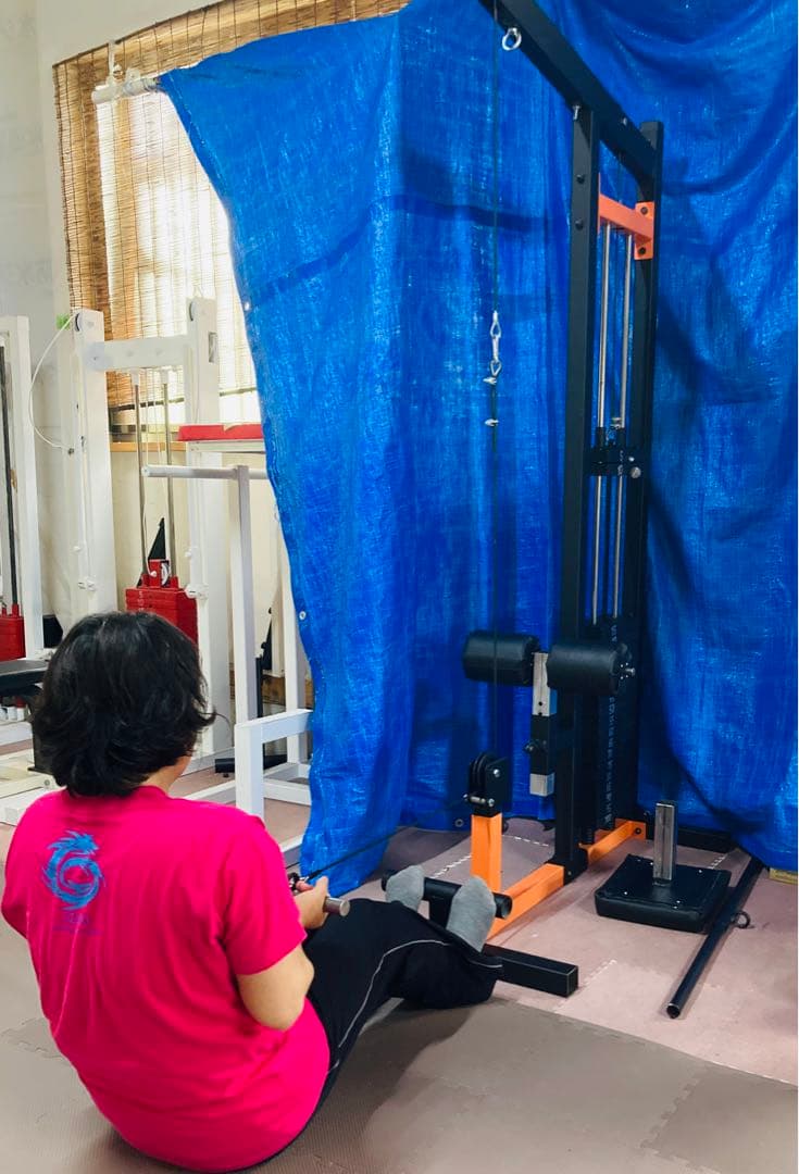 GENKI製　ラットマシン&ロープーリーマシン　100kg　ストレートバー型