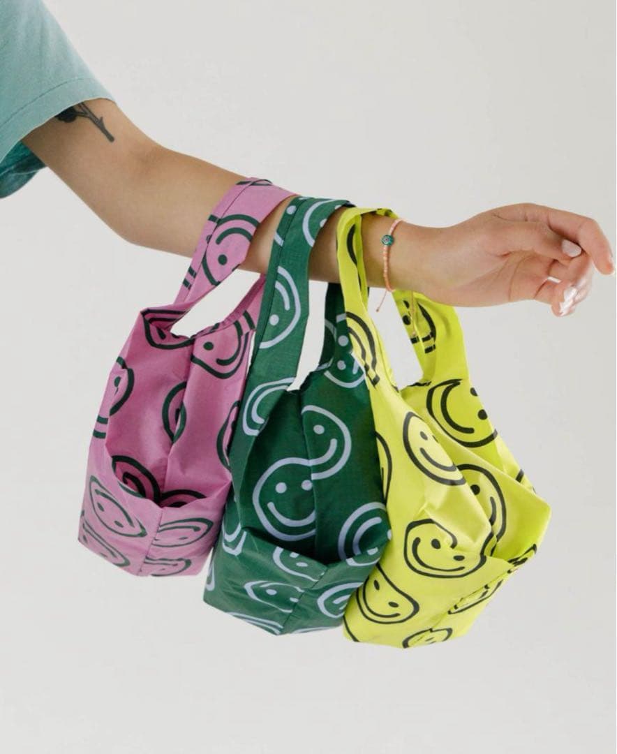 【新品未使用】BAGGU ミニバッグ 3点セット ハッピーミックス