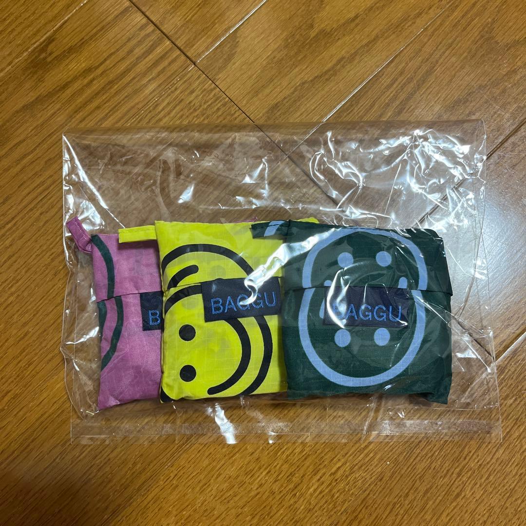 【新品未使用】BAGGU ミニバッグ 3点セット ハッピーミックス