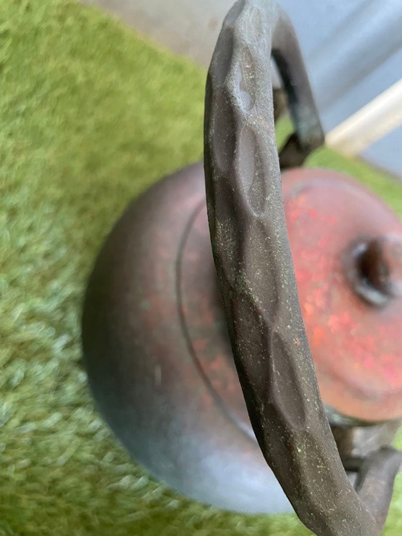 山川堂　銅やかん　鎚起銅器　銅瓶　水注(水差)　昭和レトロ　古道具　骨董品