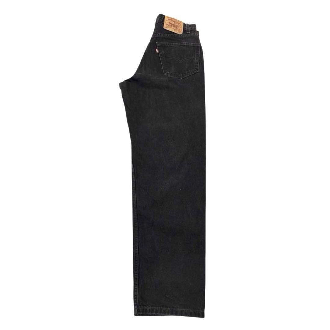 【先染め】90s Levi's 550 デニム ブラック ジーンズ 黒 W34