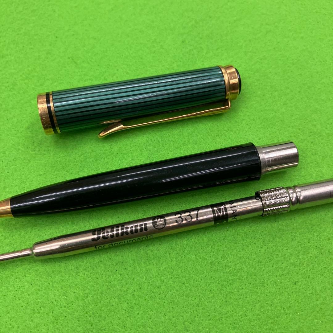 書けます【ペリカン】K800 ボールペン 緑縞