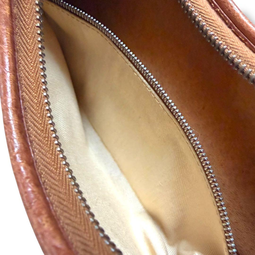 HIROFU ヒロフ レザーバッグ 三日月型 ブラウン 本革 ワンショルダー