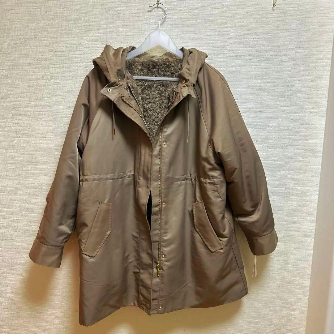 今季秋冬新作　grove ボアライナー付きモッズコート LL