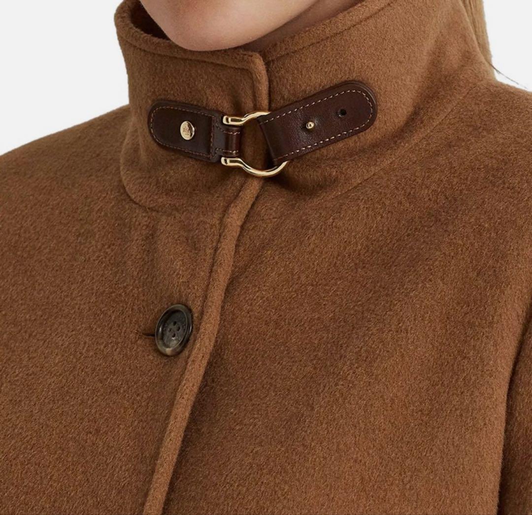 正規店購入　ローレンラルフローレン　バックルトリム ウールブレンドコート