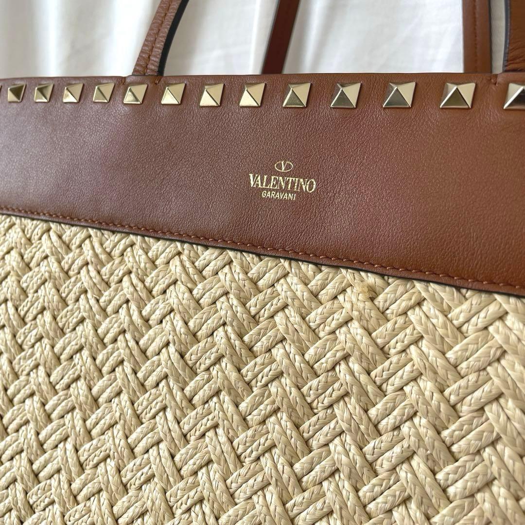 ヴァレンティノ ロックスタッズ 付き かごバッグ