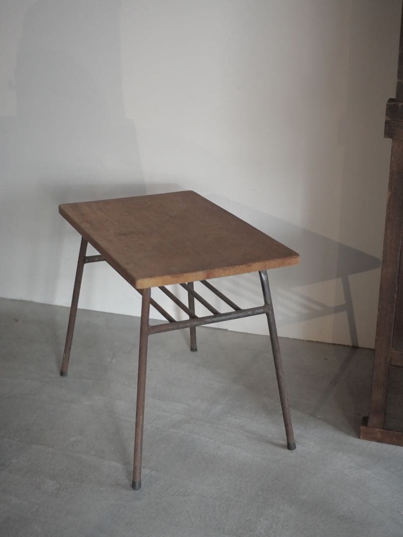 ①コーヒーテーブル　サイドテーブル　机　古家具　古道具　アンティーク　昭和レトロ