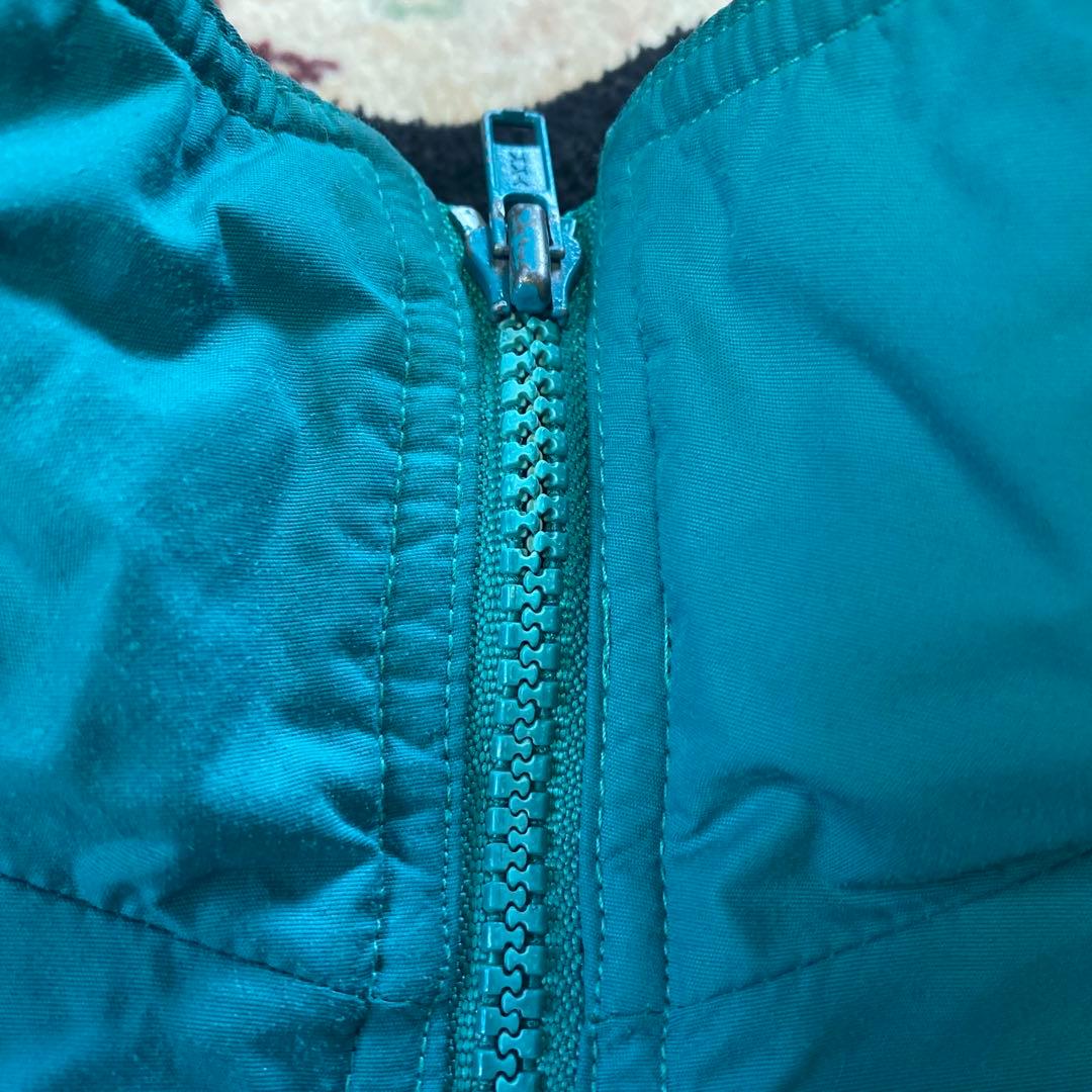 80s USA製 パタゴニア シェルドシンチラ ジャケット　ターコイズ　三角タグ