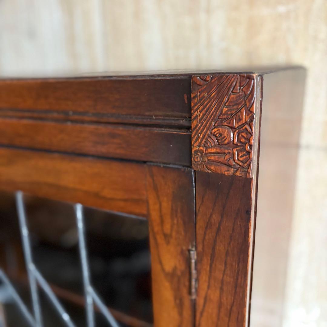 英国アンティーク　ブックラック　キャビネット　本棚　イギリス　ヴィンテージ