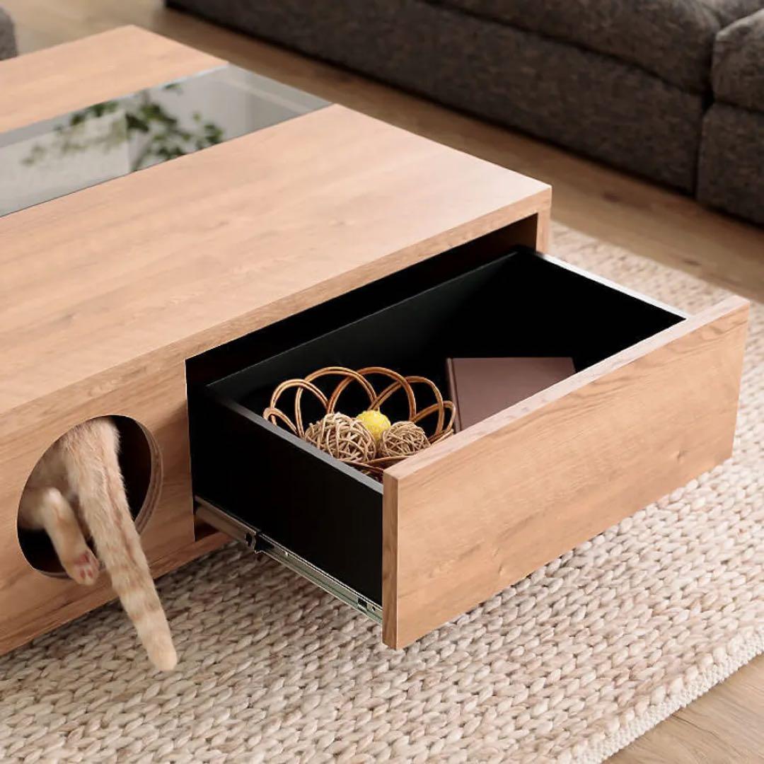 LOWYA 猫 テーブル ロウヤ ローヤ ローテーブル 引き取りも可 2月まで