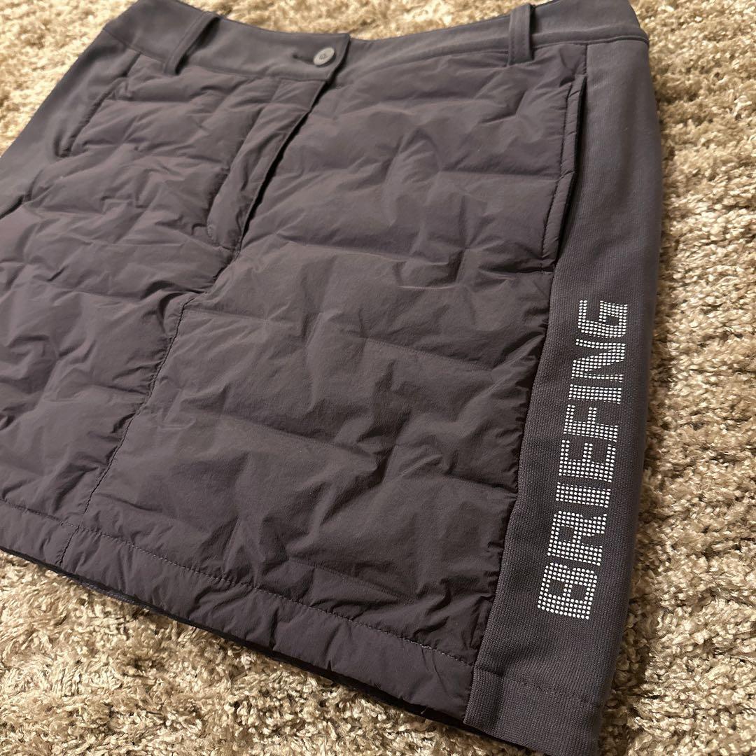 BRIEFING ブリーフィング ダウン キルティングスカート 濃グレー
