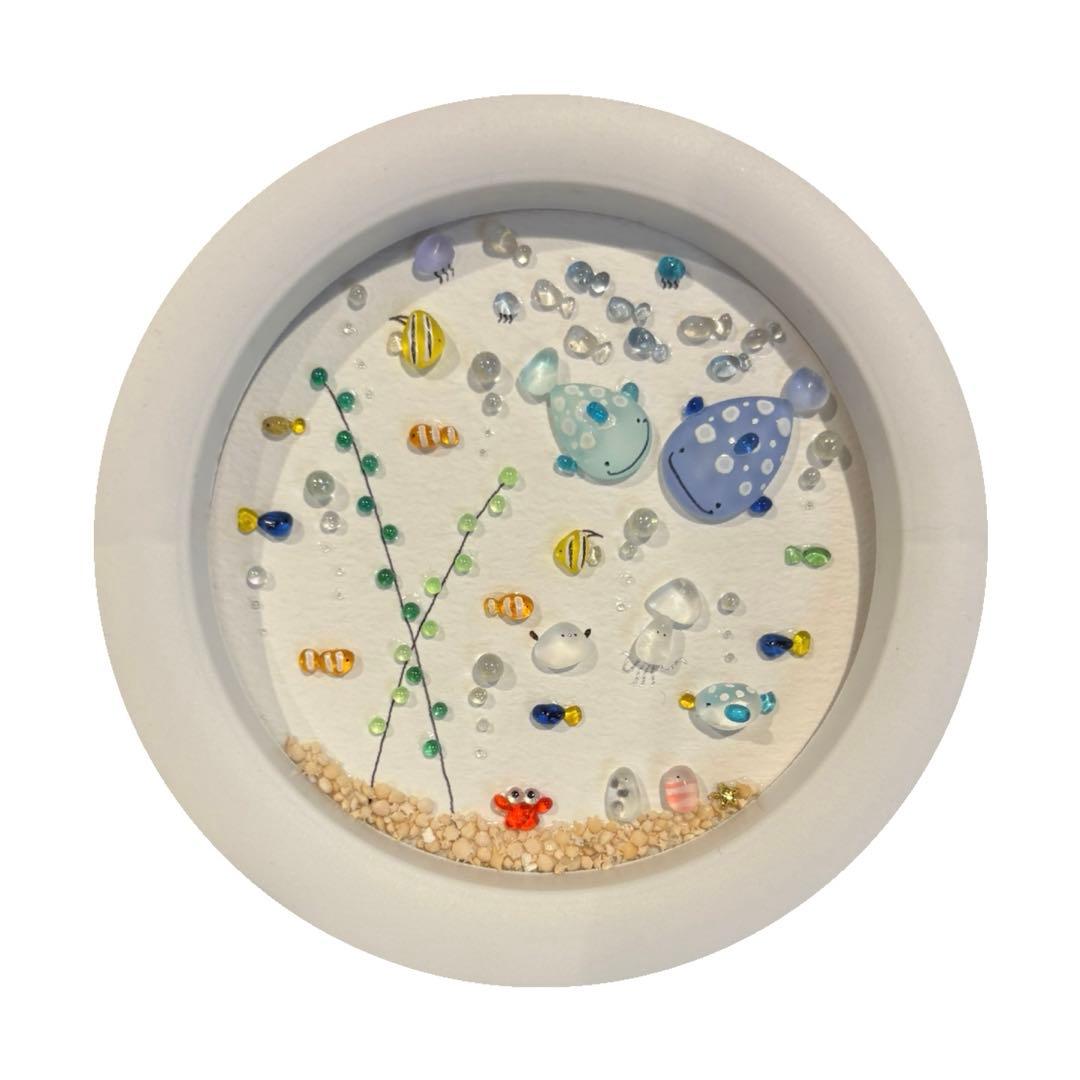 ちびもか♡シーグラスアート