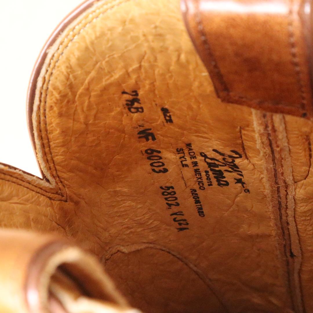 新品タグ付トニーラマVF6003本革ウエスタンブーツ 7.5B 24.5cm相当