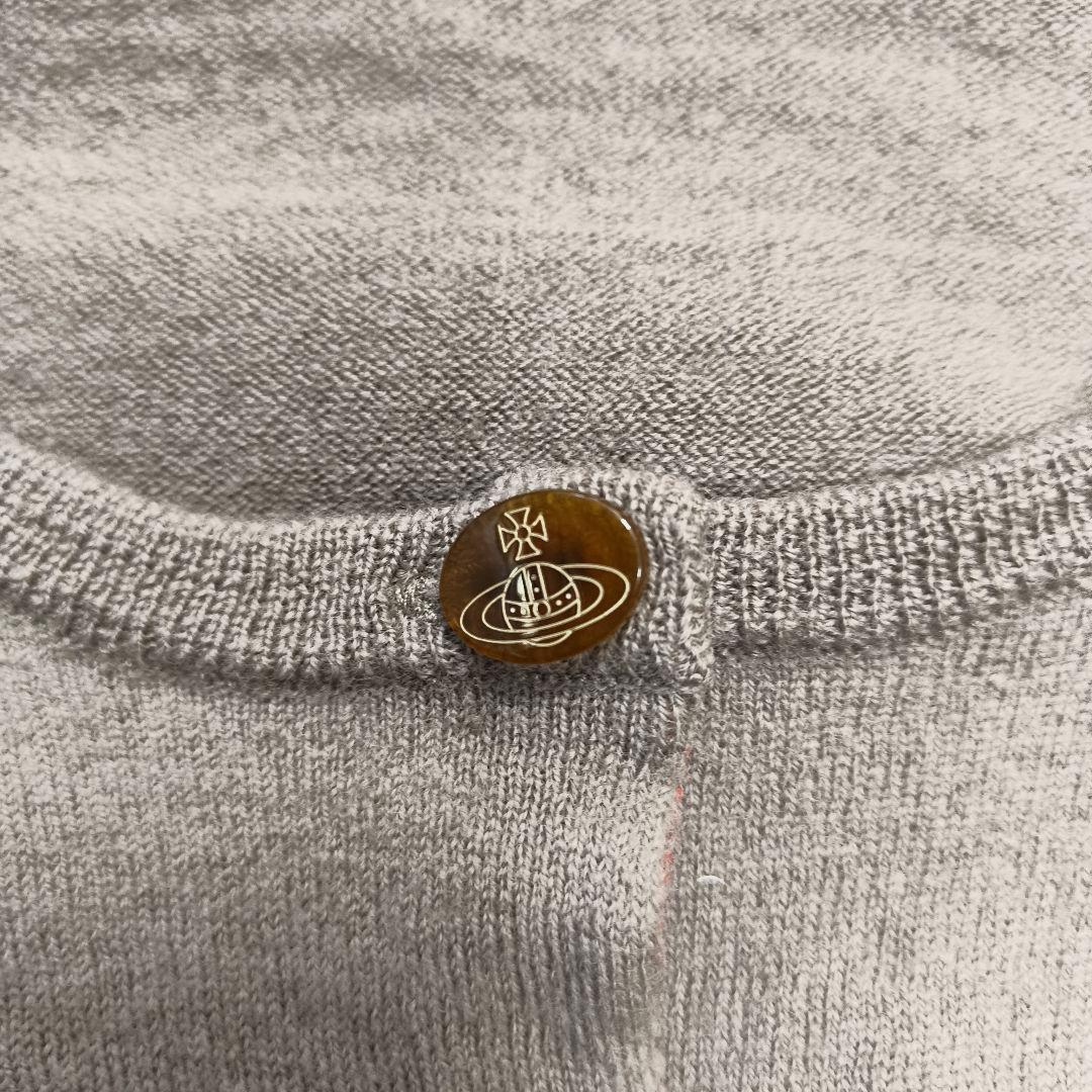 ヴィヴィアンウエストウッドレッドレーベル カーディガン オーブボタン 刺繍 変形