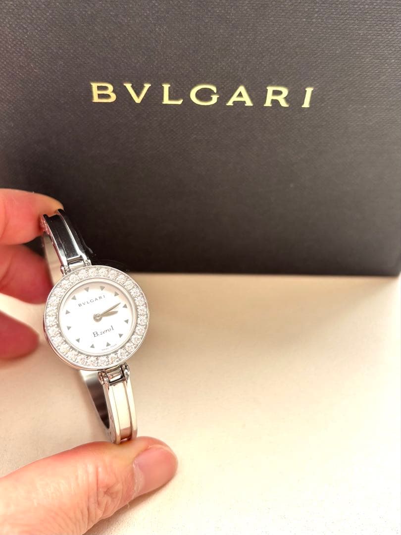 ★極美品★ブルガリ B-ZER01 BZ22S ダイヤベゼル 腕時計