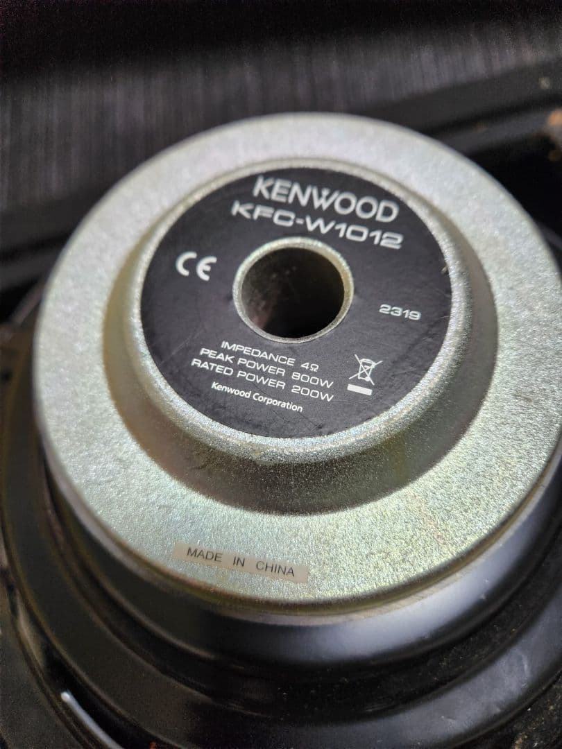 KENWOOD ウーファー 12インチ　ボックス