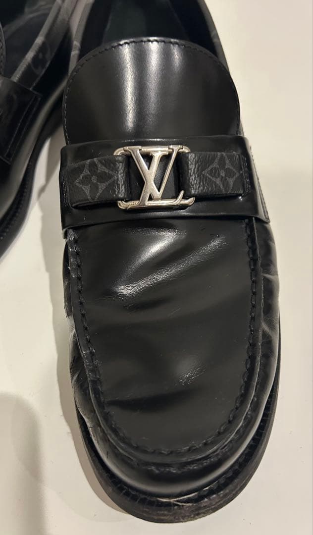 Louis Vuitton 黒 ローファー 保存袋付き