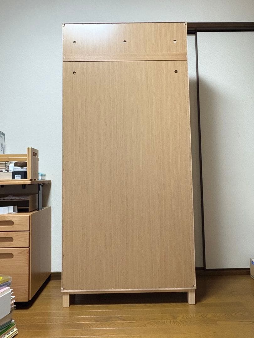 無印　廃盤薄型シェルフ　5段可動棚