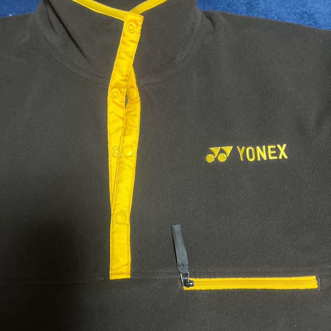 YONEX ハーフジップ ウォームアップウェア 黒/黄 新品未使用　2025