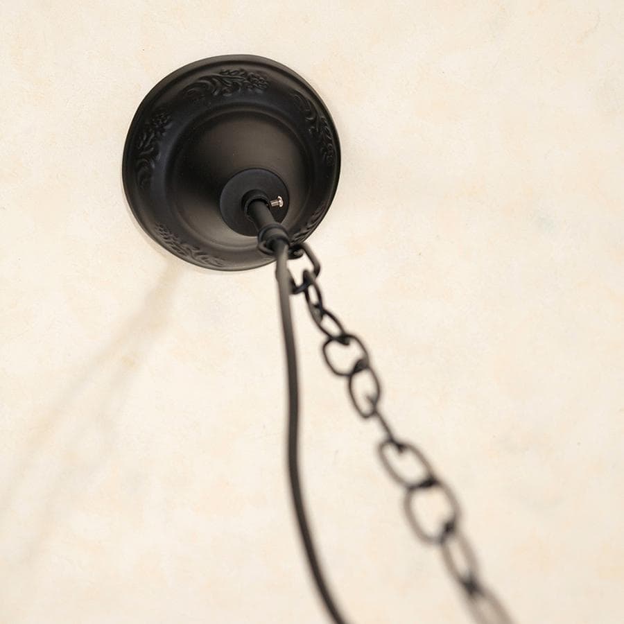 バラ柄 アンティーク調 天井照明 【LED】ティファニー ペンダントランプ