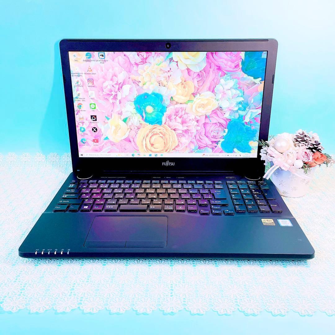 たっぷり大容量1TB✨️Corei7✨️薄型ノートパソコン✨️黒ブルーレイ✨️カメラ付き