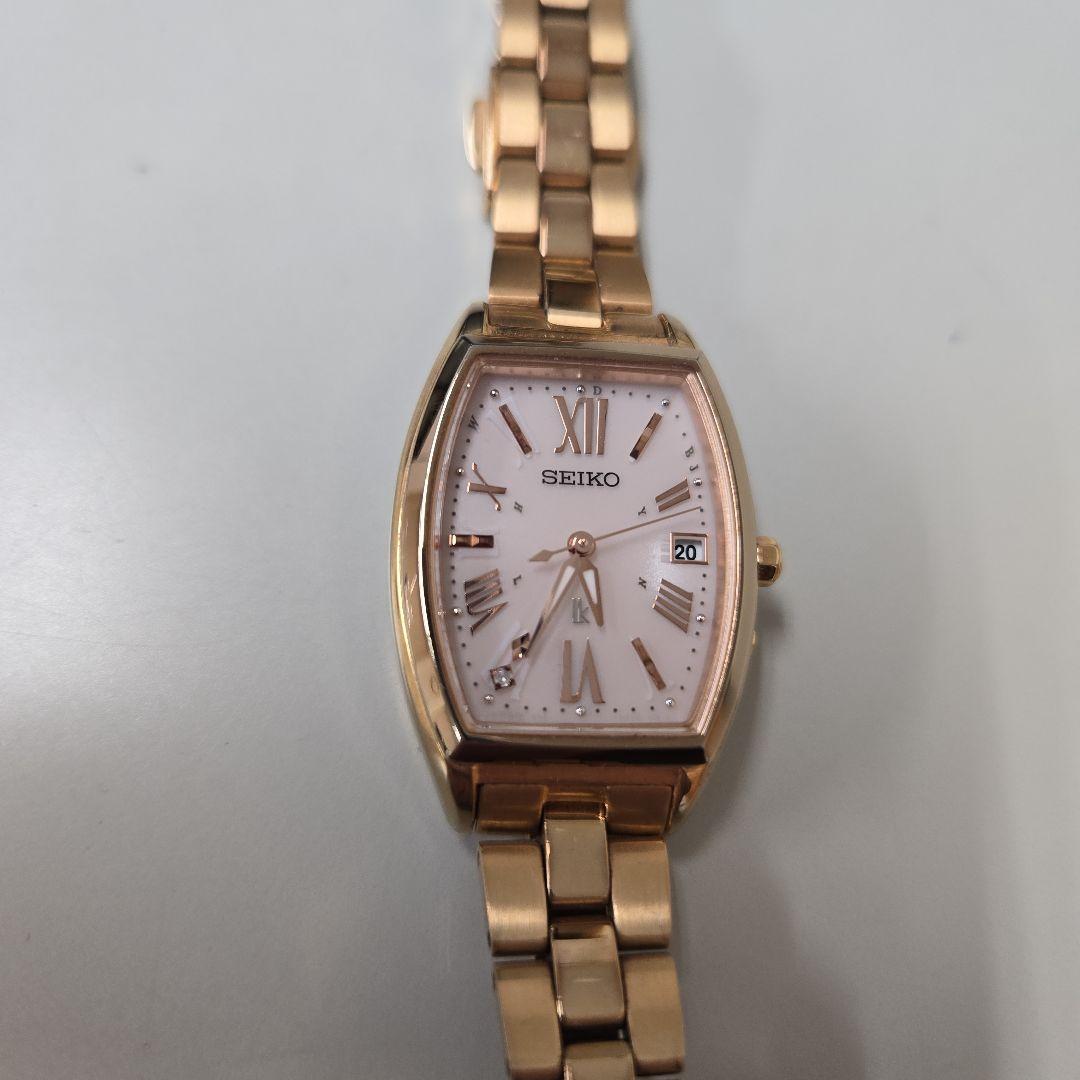 SEIKO ルキア ソーラー電波時計 ゴールド