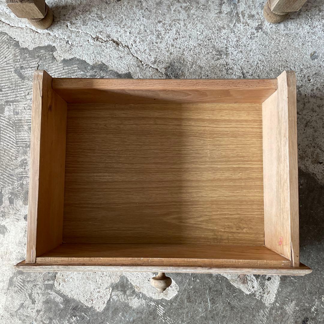 年末・年始SALE ビンテージ ドロワーベッドサイドテーブル　剥離