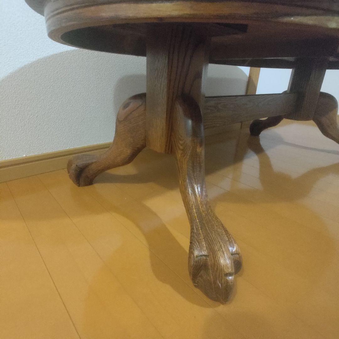 【アメリカンヴィンテージ家具】クロウ＆ボール脚 コーヒーテーブル