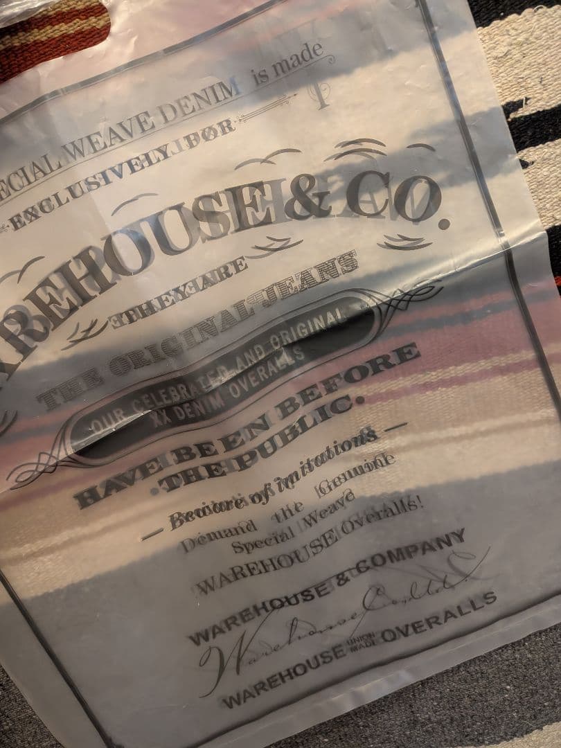 WAREHOUSE 403 スミクロ size44 着用回数１回のみ