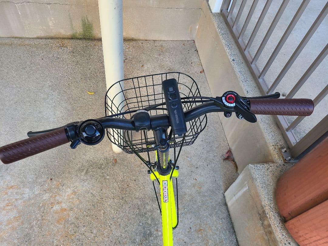 蛍光イエロー 折りたたみ自転車