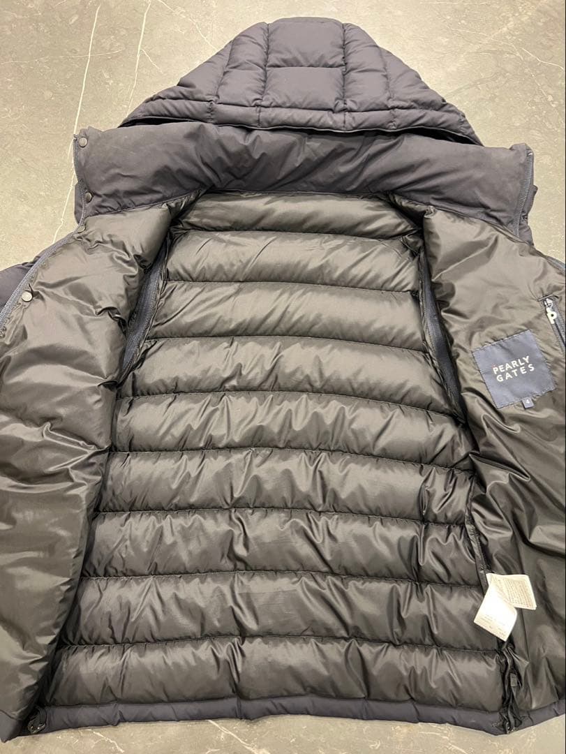 PEARLY GATES フード付きダウンジャケット ネイビー　サイズ4