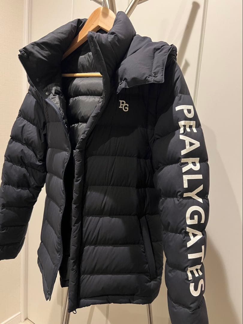 PEARLY GATES フード付きダウンジャケット ネイビー　サイズ4