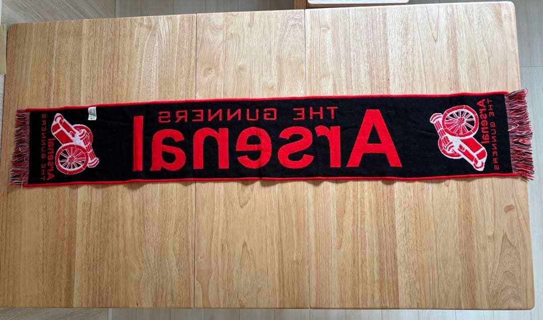 Arsenal（アーセナル）公式マフラー 大砲ロゴ THE GUNNERS