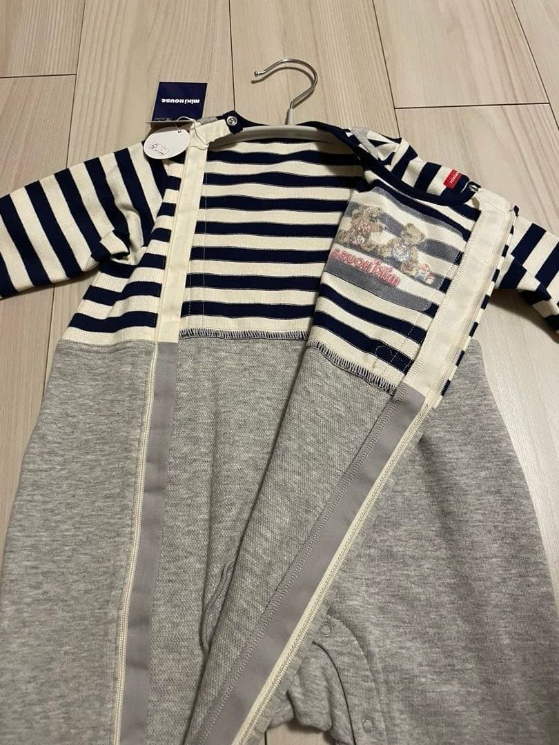 ミキハウス カバーオール 紺