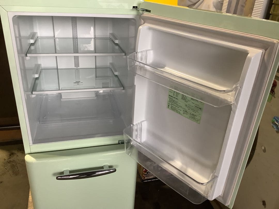 2ドア冷蔵庫 ANG-RE151-A1 149L 2019年製