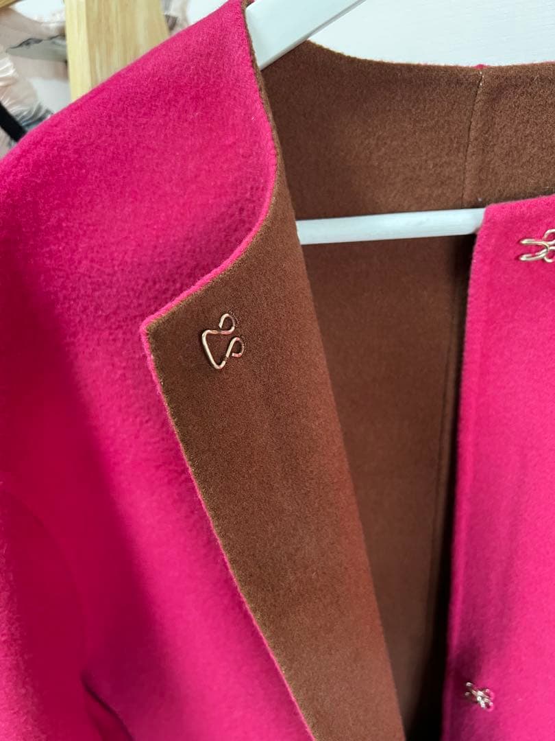 UNITED ARROWS バイカラー リバー ミドルコート　2025AW★今季